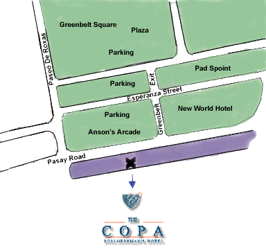 Copa Businessmans Hotel Map