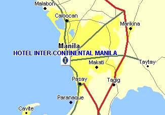 Hotel Inter-Continental Manila Map