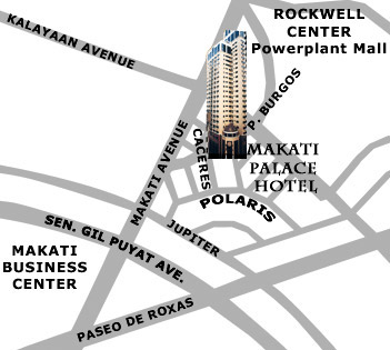 Makati Palace Hotel Map