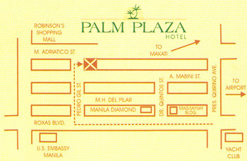 Palm Plaza Hotel Map