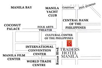 Traders Hotel Manila Location Map