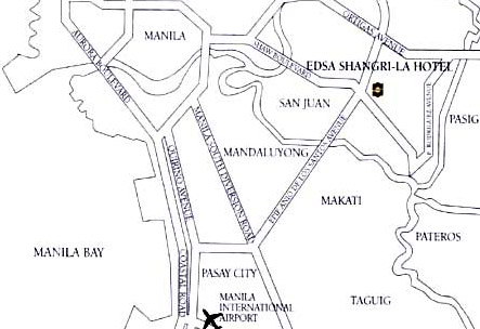 EDSA Shangri-la Hotel Map