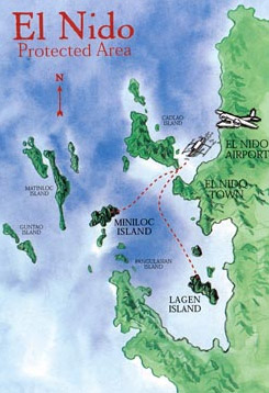 El Nido Lagen Island Resort Map